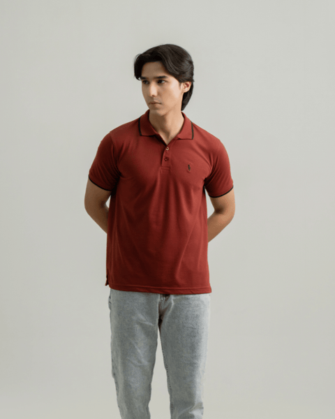 RL - Premium Pique Polo - Mahroon