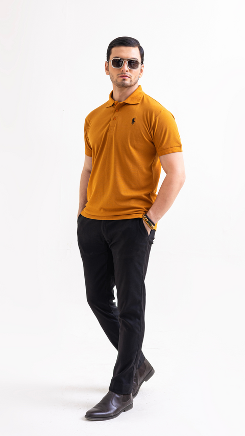 RL - Premium Pique Polo - Mustard