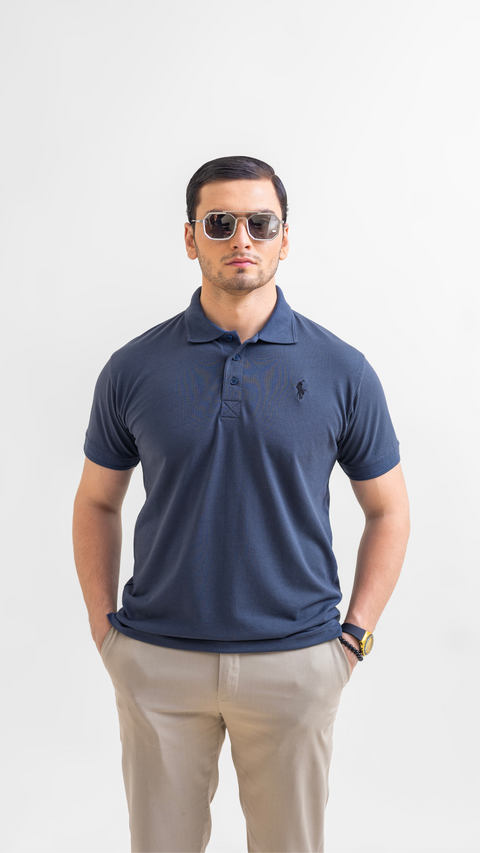 RL - Premium Pique Polo - Grey