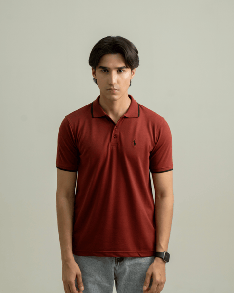RL - Premium Pique Polo - Mahroon