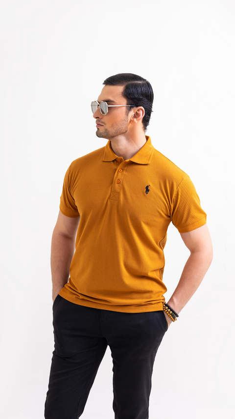 RL - Premium Pique Polo - Mustard