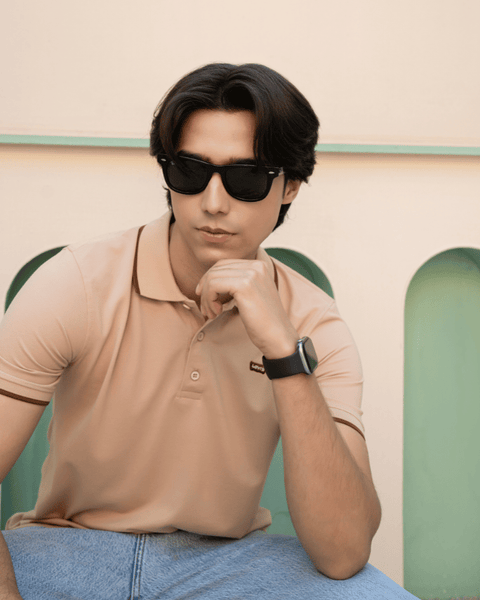 LV - Premium Pique Polo - Beige