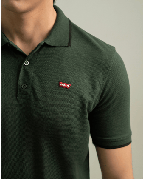 LV - Premium Pique Polo - Bottle Green
