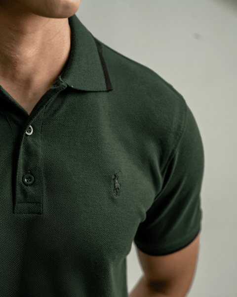 RL - Premium Pique Polo - Bottle Green