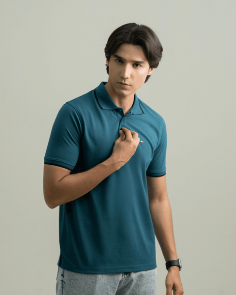 TH - Premium Pique Polo - Teal
