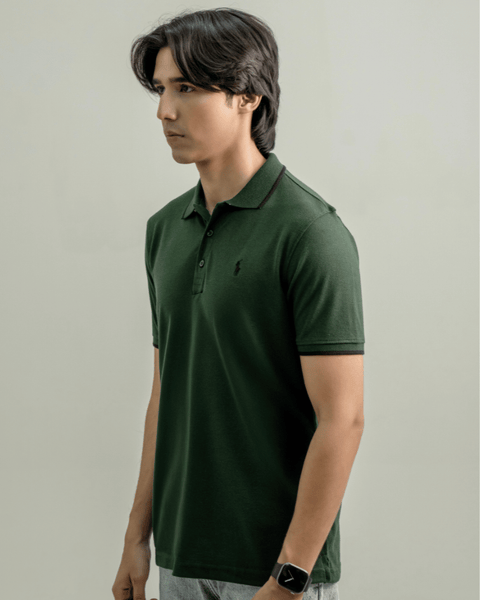 RL - Premium Pique Polo - Bottle Green