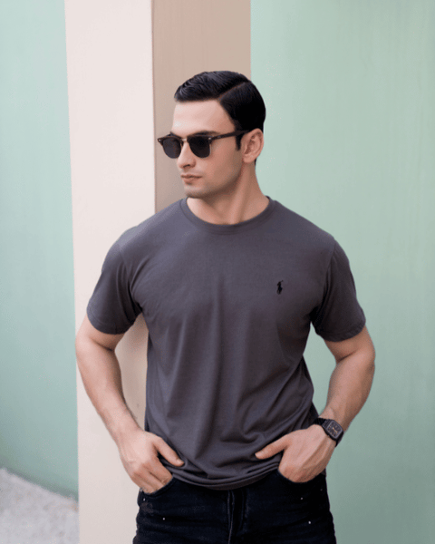 RL Premium Jersey T-Shirt - Charcoal