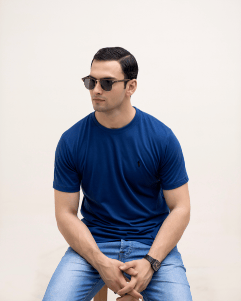 RL Premium Jersey T-Shirt - Navy Blue