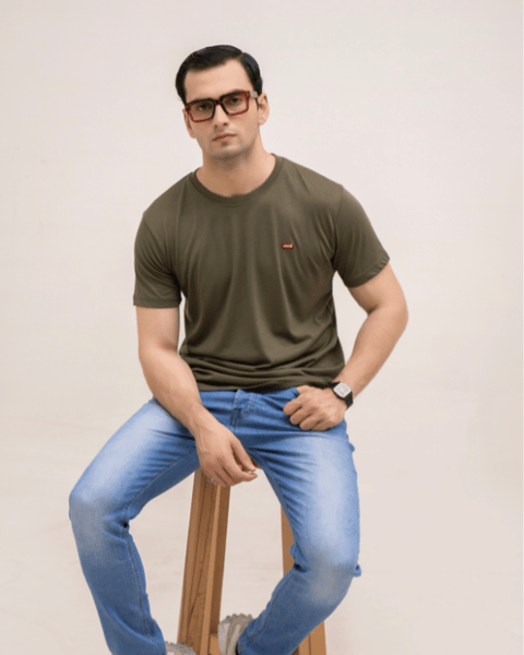 LV Premium Jersey T-Shirt - Olive