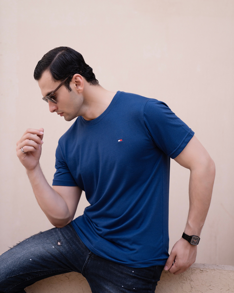 Jersey T-Shirt - Navy Blue