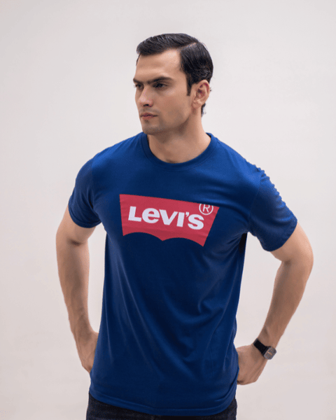 LV Premium Jersey T-Shirt - Navy Blue
