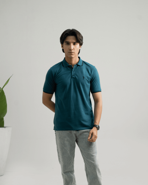 RL - Premium Pique Polo - Teal