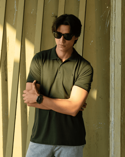 RL - Premium Pique Polo - Bottle Green