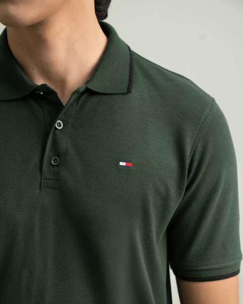 TH - Premium Pique Polo - Bottle Green