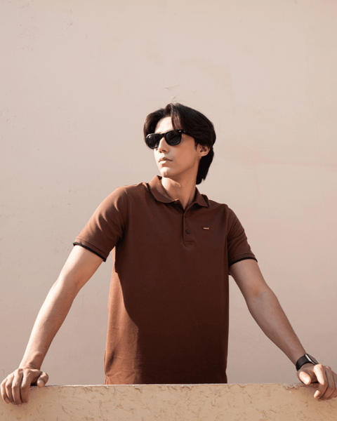 LV - Premium Pique Polo - Brown