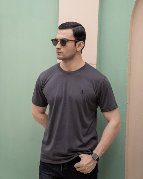 RL Premium Jersey T-Shirt - Charcoal