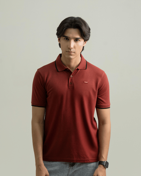 LV - Premium Pique Polo - Mahroon