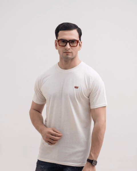 LV Premium Jersey T-Shirt - Off White