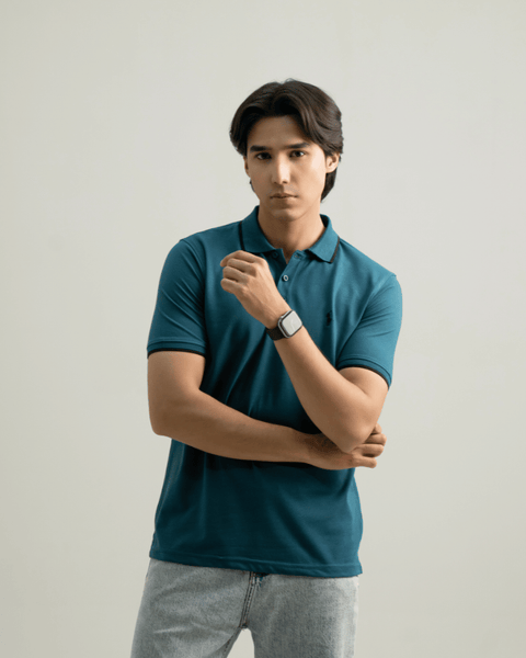 RL - Premium Pique Polo - Teal