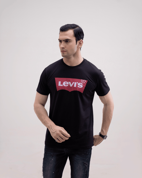 LV Premium Jersey T-Shirt - Black