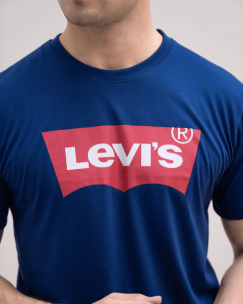 LV Premium Jersey T-Shirt - Navy Blue