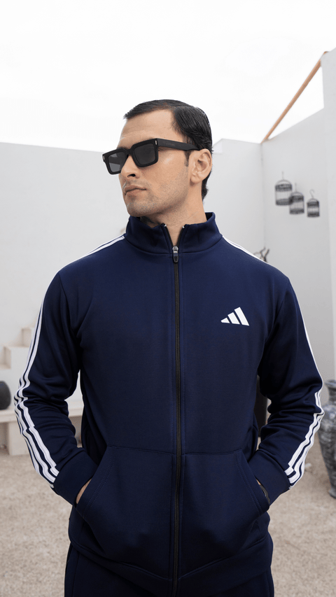 AD - Premium Winter Track Jacket - Navy