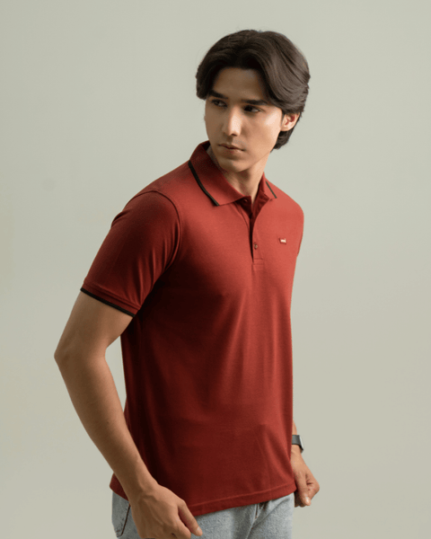 LV - Premium Pique Polo - Mahroon