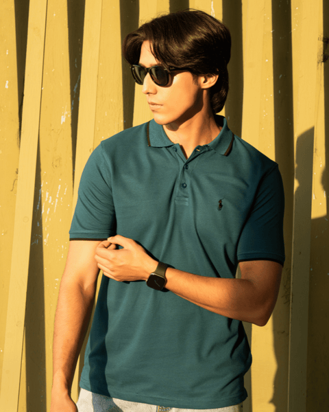 RL - Premium Pique Polo - Teal