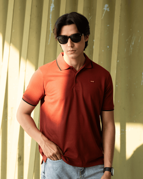 LV - Premium Pique Polo - Mahroon