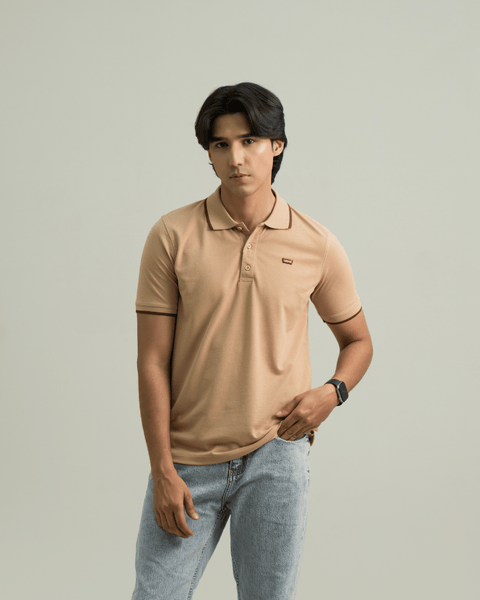 LV - Premium Pique Polo - Beige