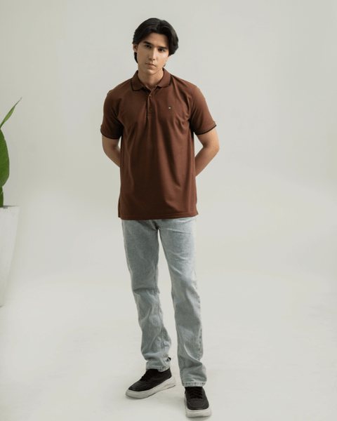 TH - Premium Pique Polo - Brown