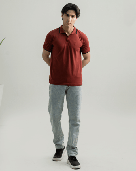 RL - Premium Pique Polo - Mahroon