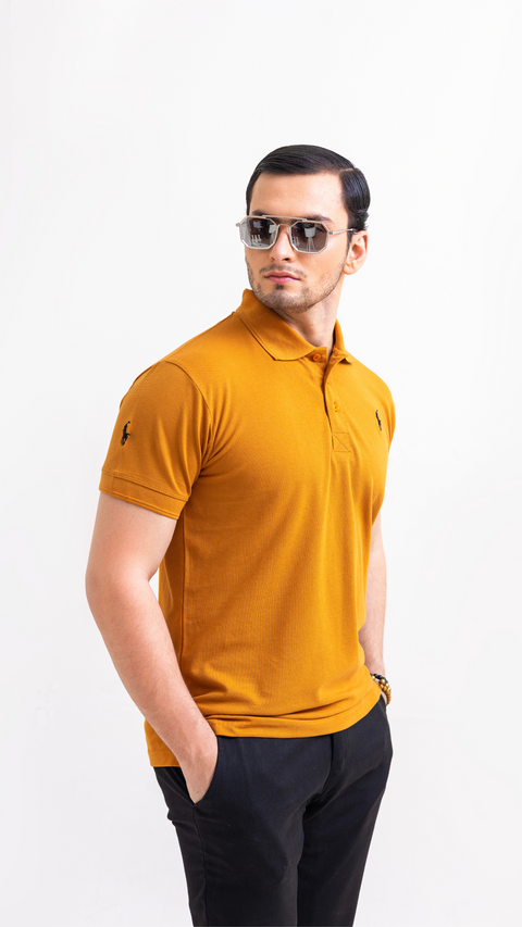 RL - Premium Pique Polo - Mustard