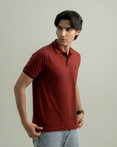 RL - Premium Pique Polo - Mahroon