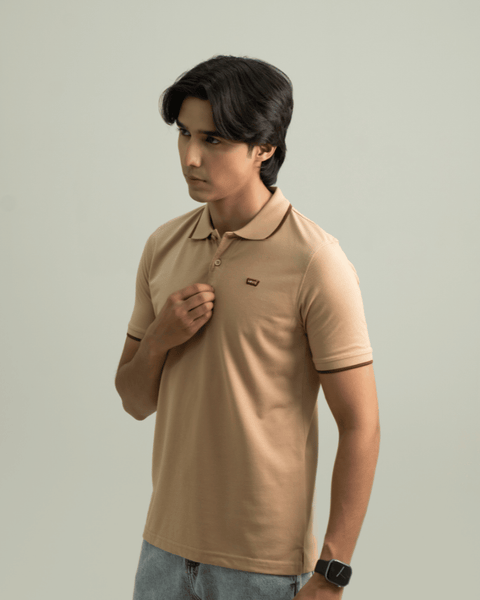 LV - Premium Pique Polo - Beige
